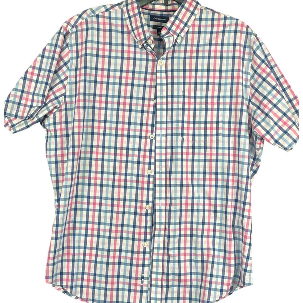 Croft & Barrow men's short sleeve shirt L size